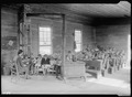 "Interior view of Oakdale School near Loyston, Tennessee. From 30 to 40 pupils usually attend." - NARA - 532648.tif