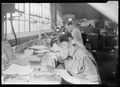"Ivor Steadman, Litz Manor, Kingsport, Tennessee. Steadman is shown here finishing and patching, an operation... - NARA - 532754.tif