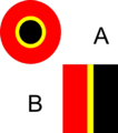 Belgique cocarde et dérive 1945-48.png