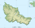 Belle-Île-en-Mer topographic blank map.png