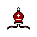 Blood Bishop Xogos da Meiga chess icons family.svg