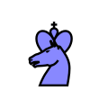 Blue Centaur Xogos da Meiga chess icons family.svg
