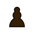 Brown Pawn Xogos da Meiga chess icons family.svg
