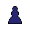 Navy Pawn Xogos da Meiga chess icons family.svg