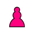 Pink Pawn Xogos da Meiga chess icons family.svg
