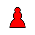 Red Pawn Xogos da Meiga chess icons family.svg
