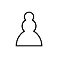White Pawn Xogos da Meiga chess icons family.svg